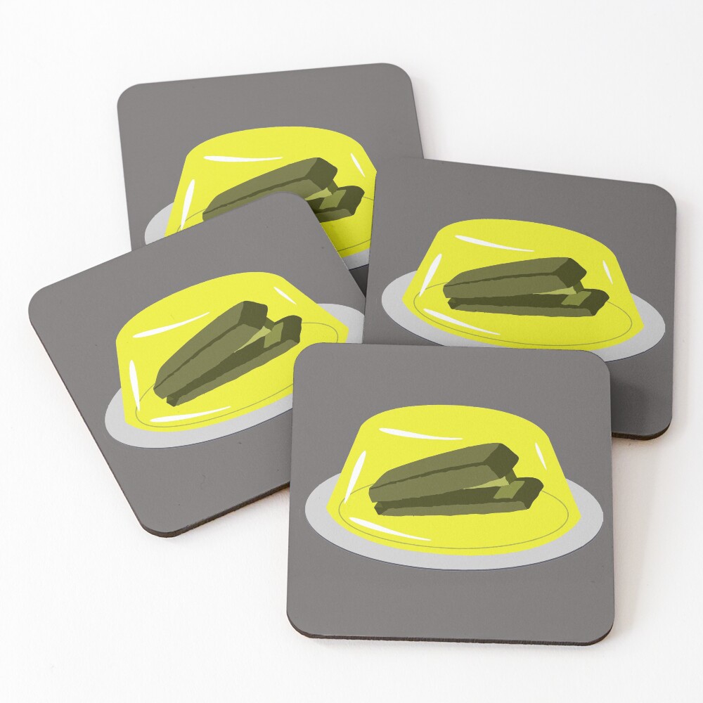 Stapler In Jello, Office Prank For The Brave Design, Original Funny Gift Idea, Dwight Best Quote From Office Coasters (Set of 4)