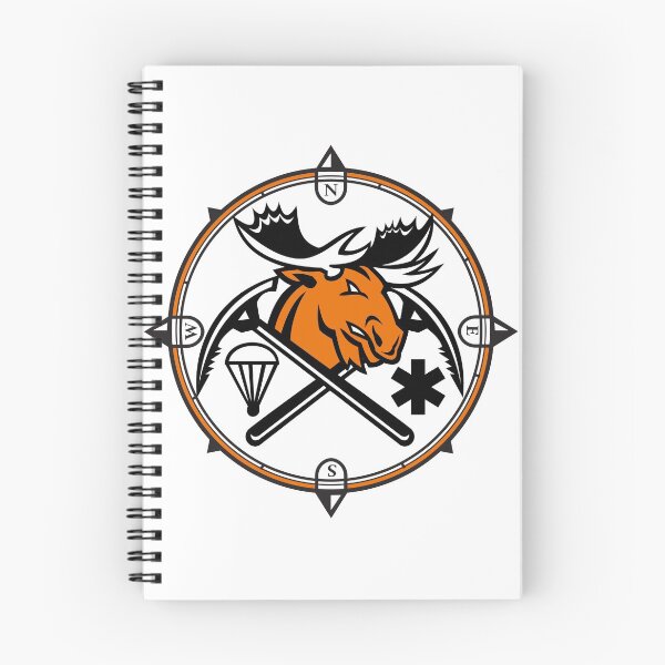 Item preview, Angry Moose Crossed Ice Pick Axe Pararescue Mascot designed and sold by patrimonio.