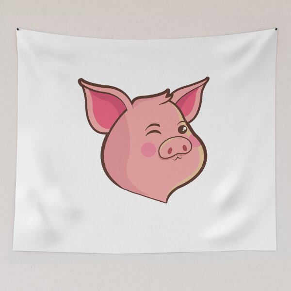 Item preview, Winking Pig Cute Mouth designed and sold by teesforacause.