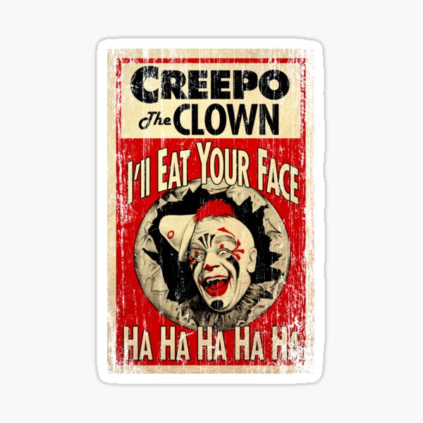 Creepo the Clown Sticker