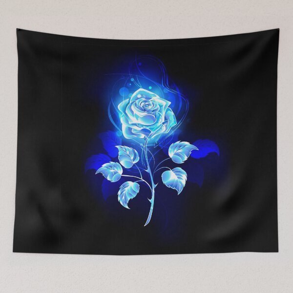 Item preview, Burning blue rose designed and sold by Blackmoon9.