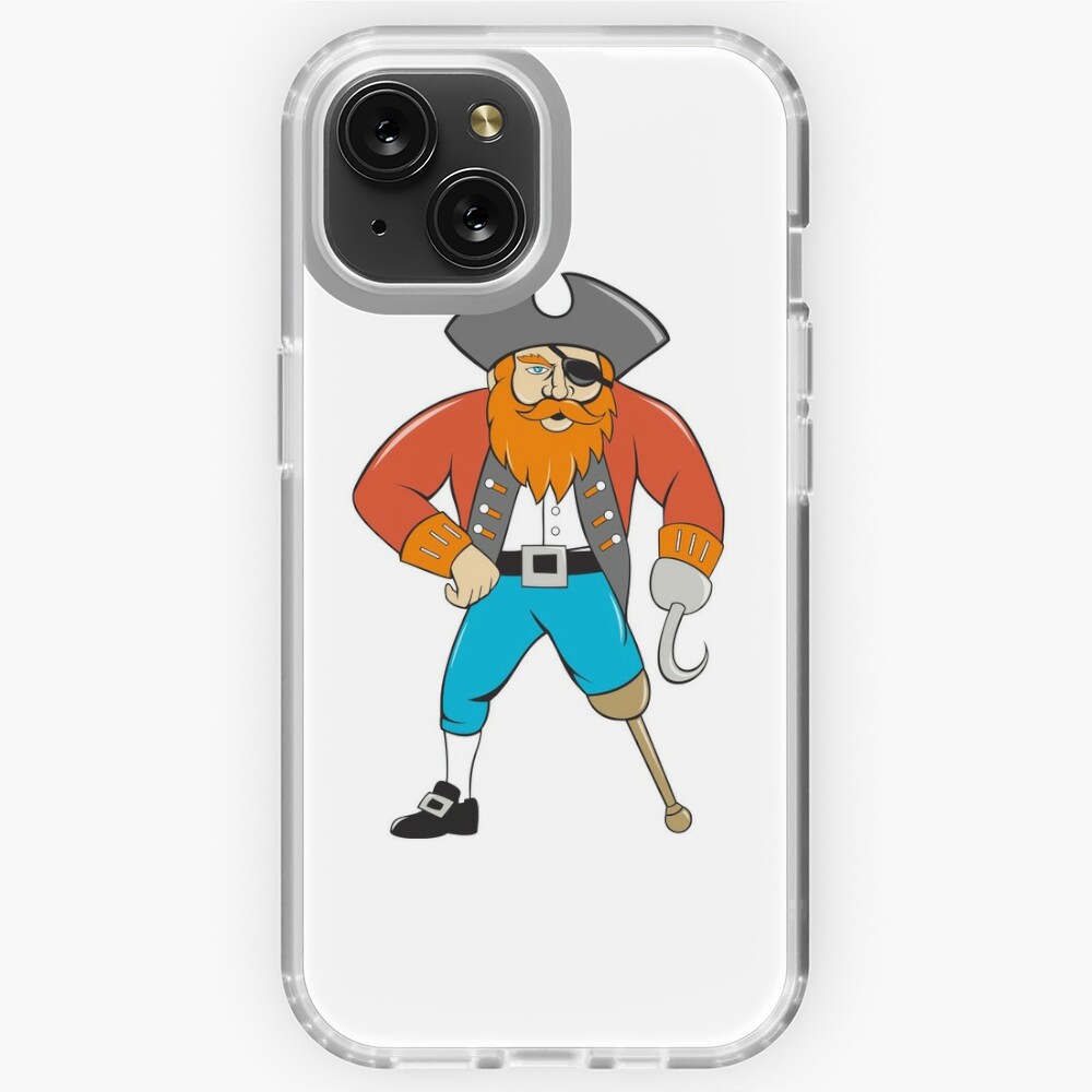 Captain Hook Pirate Wooden Leg Cartoon iPad Case & Skin for Sale