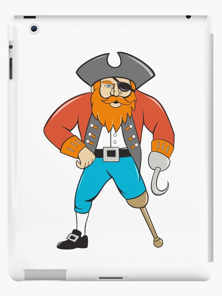 Pirate With Peg Leg, Hook, Eye Patch, Sword, & Treasure Chest  Greeting  Card for Sale by CreativeCranium