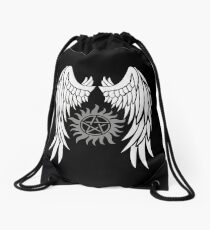 Übernatürliche Flügel und Logo Turnbeutel