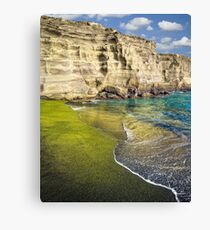 Green Sand Beach Canvas Print