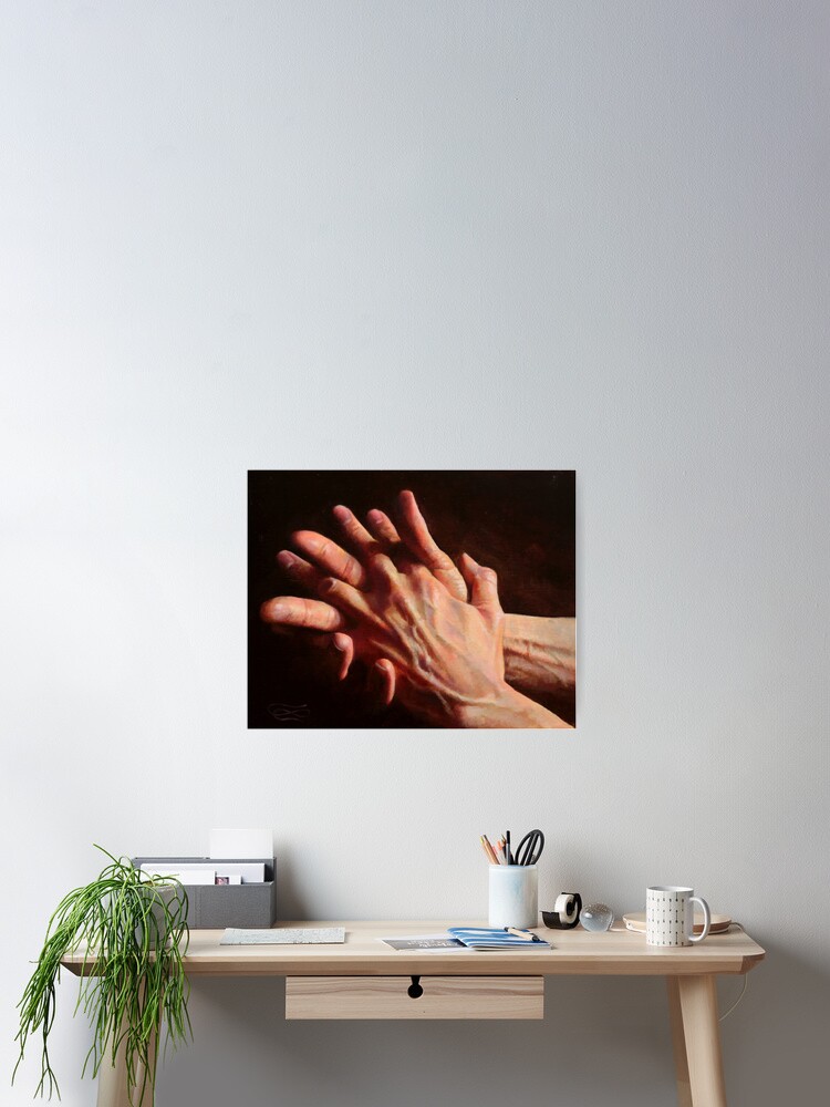 Thumbnail 2 of 3, Poster, Hands 04 designed and sold by leoplaw.