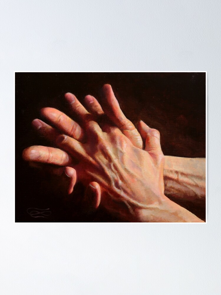Thumbnail 1 of 3, Poster, Hands 04 designed and sold by leoplaw.