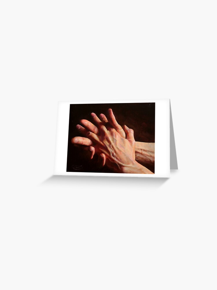 Thumbnail 1 of 2, Greeting Card, Hands 04 designed and sold by leoplaw.