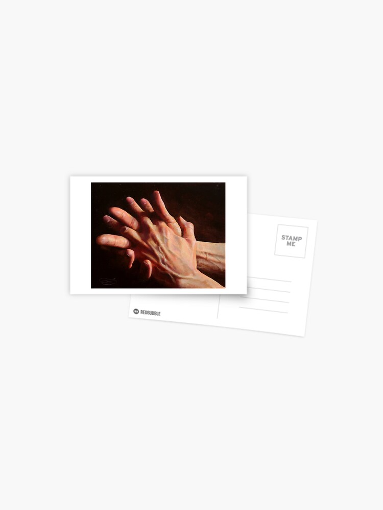 Thumbnail 1 of 2, Postcard, Hands 04 designed and sold by leoplaw.