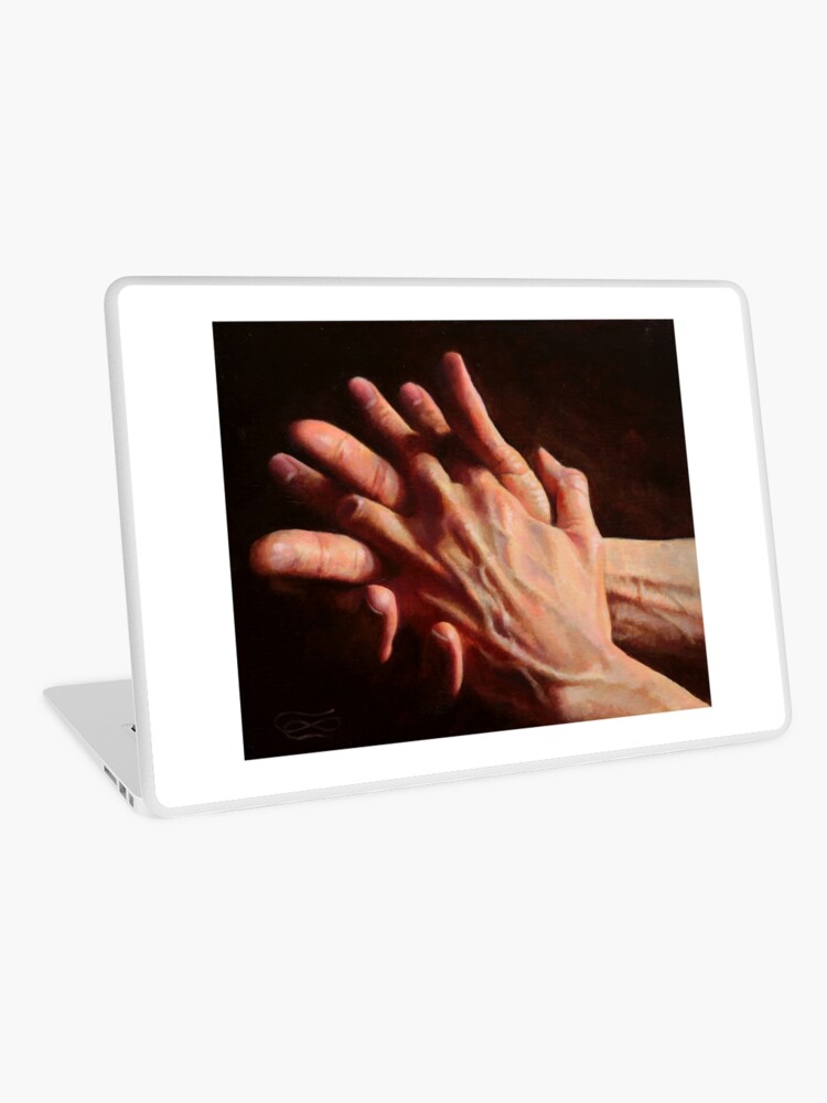 Thumbnail 1 of 2, Laptop Skin, Hands 04 designed and sold by leoplaw.