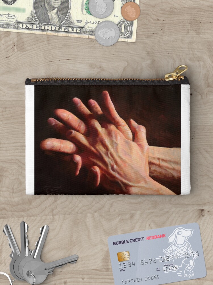 Thumbnail 3 of 4, Zipper Pouch, Hands 04 designed and sold by leoplaw.