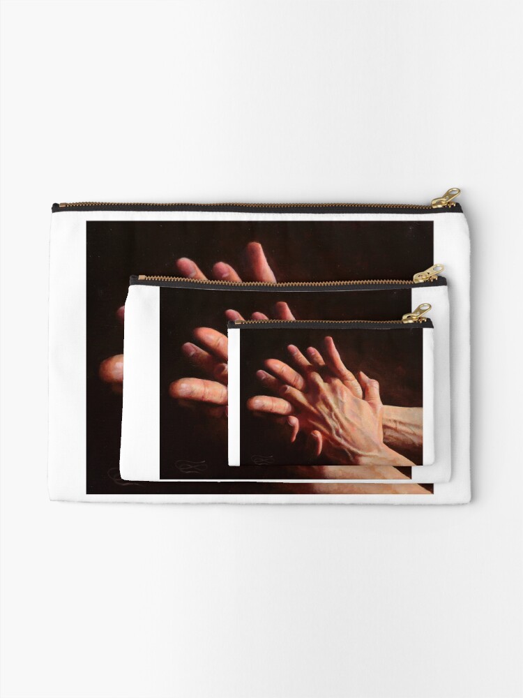 Thumbnail 2 of 4, Zipper Pouch, Hands 04 designed and sold by leoplaw.