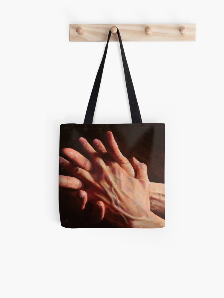 Thumbnail 1 of 2, Tote Bag, Hands 04 designed and sold by leoplaw.