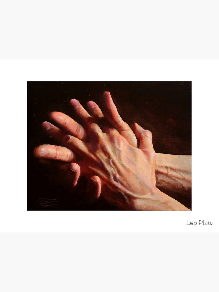 Thumbnail 2 of 2, Art Board Print, Hands 04 designed and sold by leoplaw.