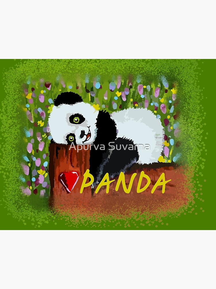 Cute Little Baby Panda Art Board Print By Ajinkya19 Redbubble