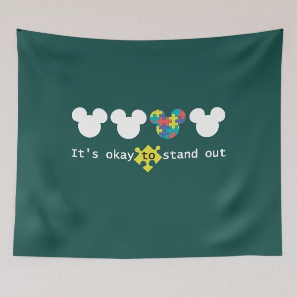 Item preview, It's Okay To Stand Out Autism Awareness T-Shirt designed and sold by Oles Bielienkyi.