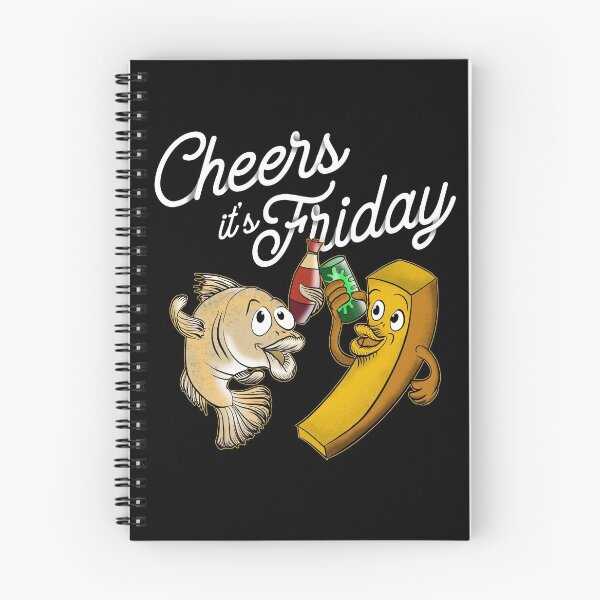 Item preview, Cod Fish and Potato Chips Cheers It's Friday           designed and sold by javaneka.