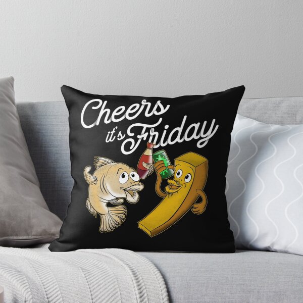 Item preview, Cod Fish and Potato Chips Cheers It's Friday           designed and sold by javaneka.