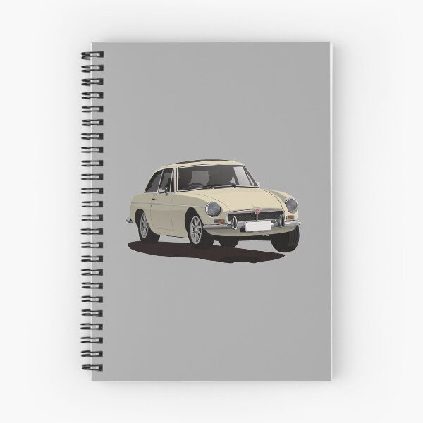 Item preview, MG MGB GT - illustration - beige designed and sold by knappidesign.