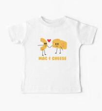 Funny Mac & Cheese Love Food Design - Cute Veggie Gift Art Baby Tee