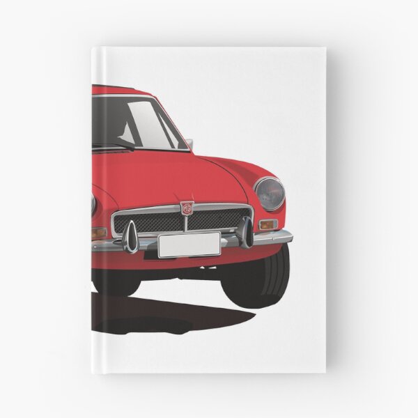 Item preview, MG MGB GT - illustration - red designed and sold by knappidesign.