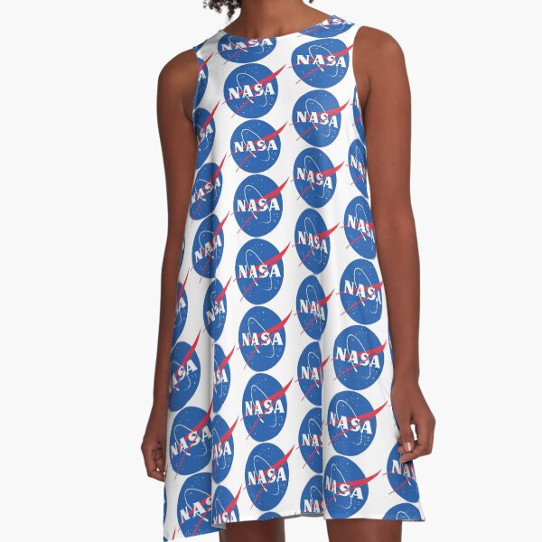NASA-KLEINES LOGO A-Linien Kleid
