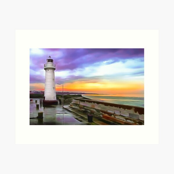 Item preview, Donaghadee Lighthouse, Ireland. (Painting) designed and sold by Colin Majury.