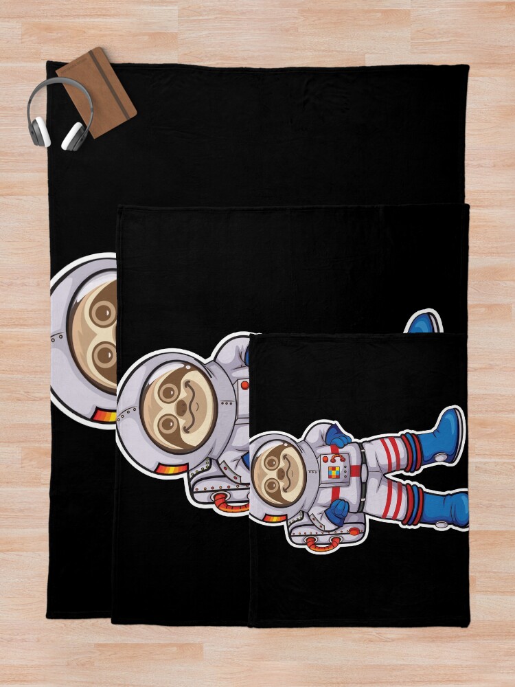Thumbnail 5 of 6, Throw Blanket, Space Sloth designed and sold by plushism.