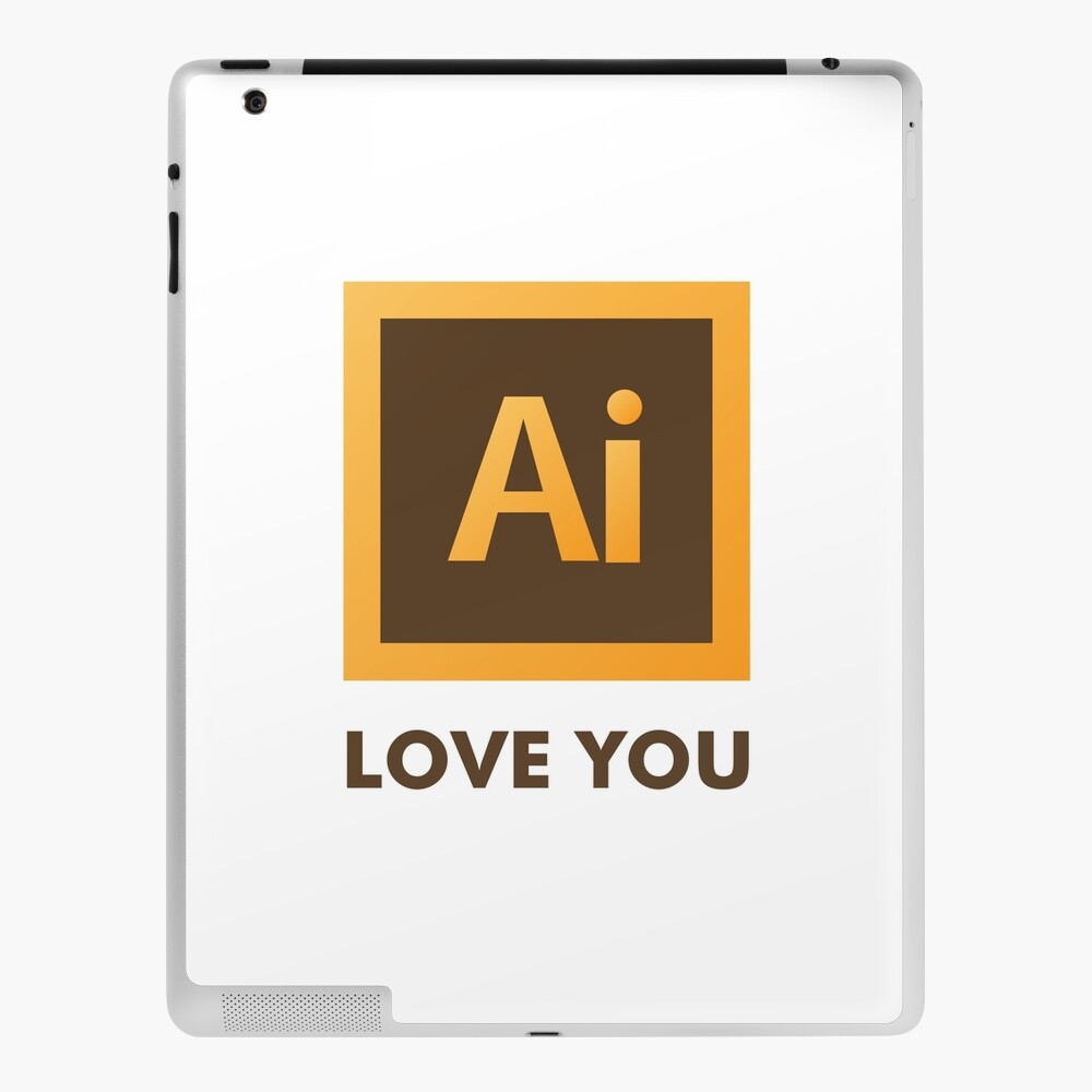 Adobe Illustrator Ai Love You Ipad Case Skin By Lorenzone Redbubble