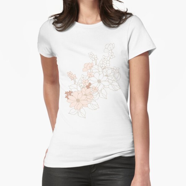 Flowers Fitted T-Shirt