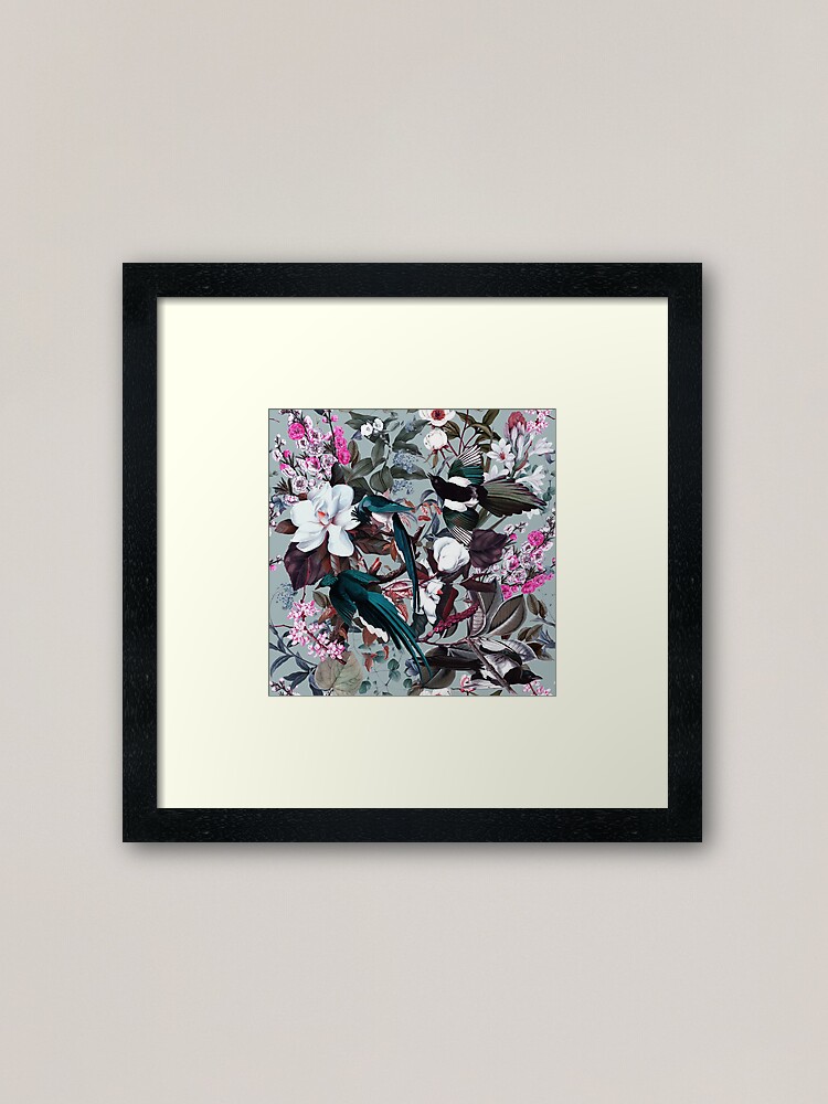 Alternate view of Floral and Birds XXIV Framed Art Print