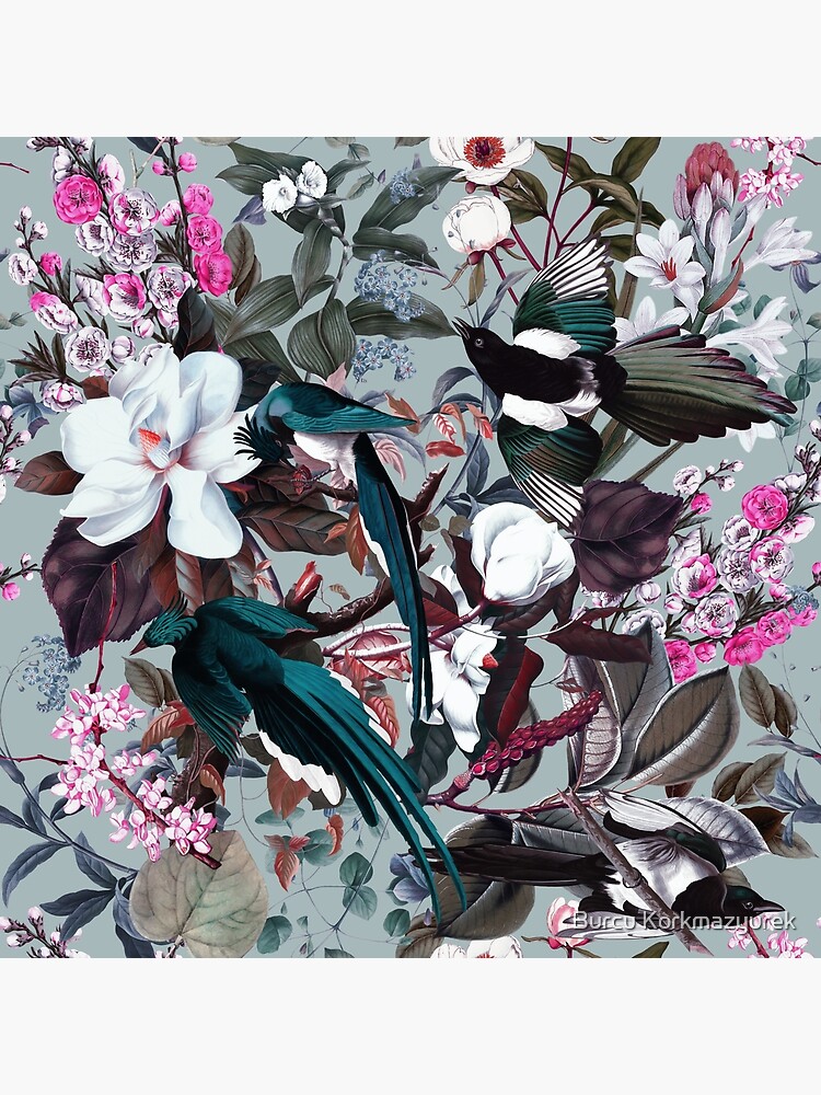 Floral and Birds XXIV by burcukyurek