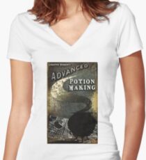 magic book Women's Fitted V-Neck T-Shirt