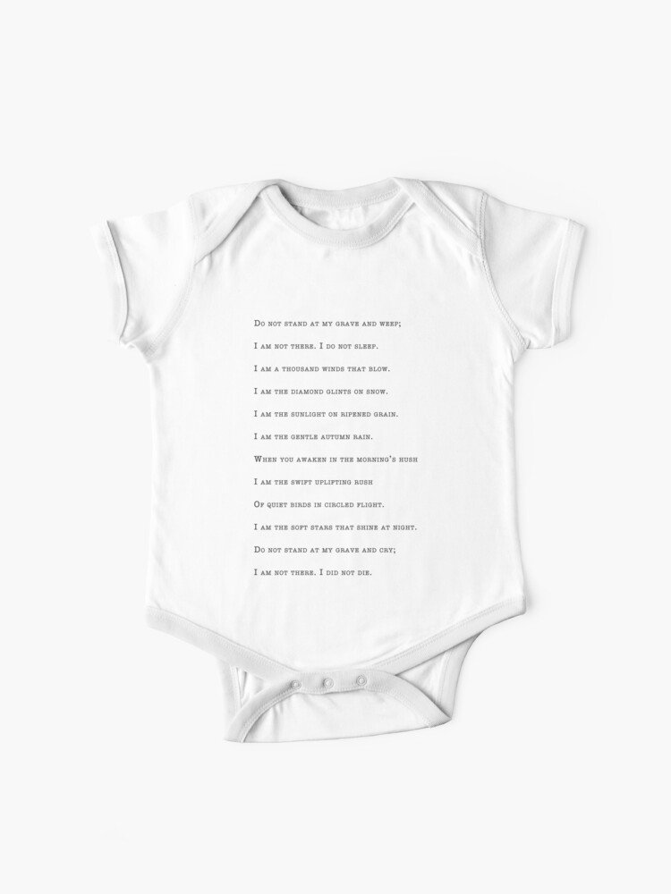 Poem Baby One Piece By Tenementartster Redbubble