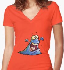 Blaaa! Women's Fitted V-Neck T-Shirt
