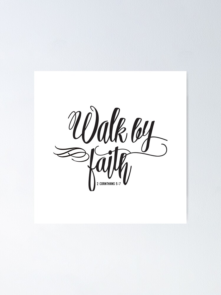 Christian Quote - Walk By Faith Stickers by ChristianStore