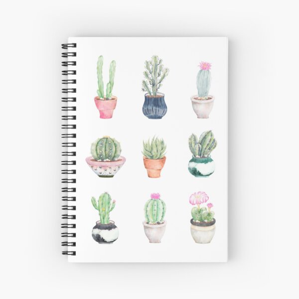 Succulents Spiral Notebook
