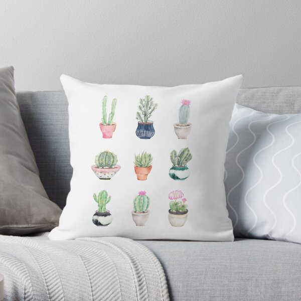 Succulents Throw Pillow