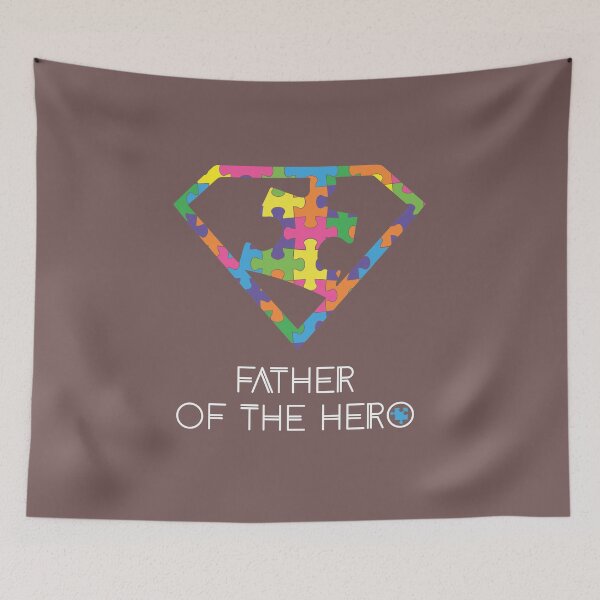 Item preview, Father Of The Hero Puzzle Autism Awareness T-Shirt designed and sold by Oles Bielienkyi.