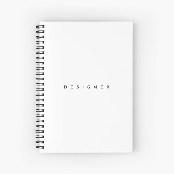 Designer (minimal) (Inverted) Spiral Notebook