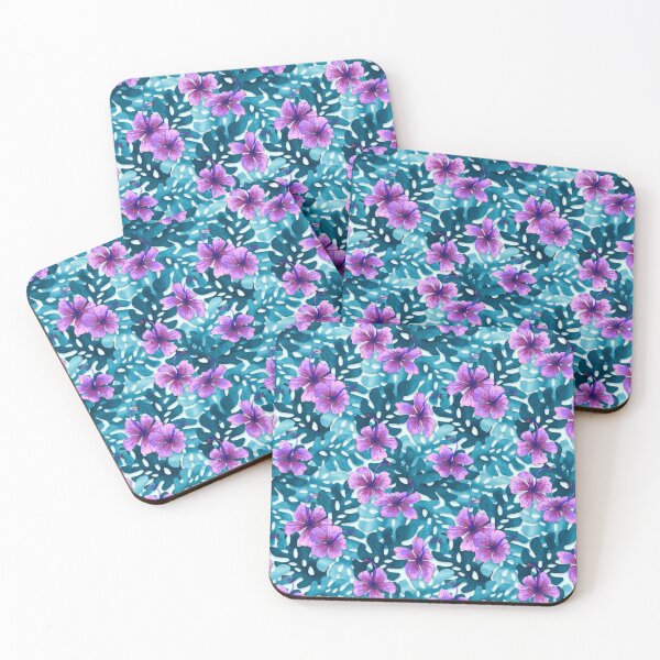 Item preview, Tropical Hibiscus Pattern Purple designed and sold by artlovepassion.