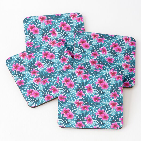 Item preview, Tropical Hibiscus Pattern Pink designed and sold by artlovepassion.