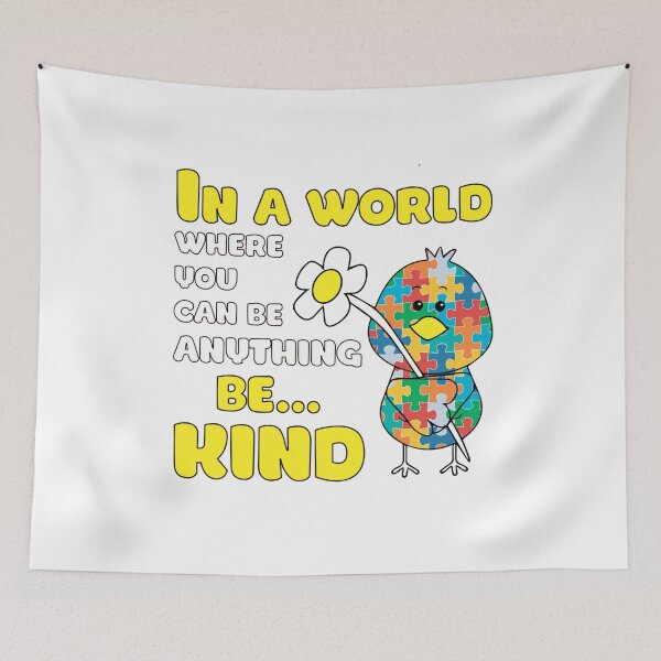Item preview, In A World Where You Can Be Anything Be Kind Autism T-Shirt designed and sold by Oles Bielienkyi.