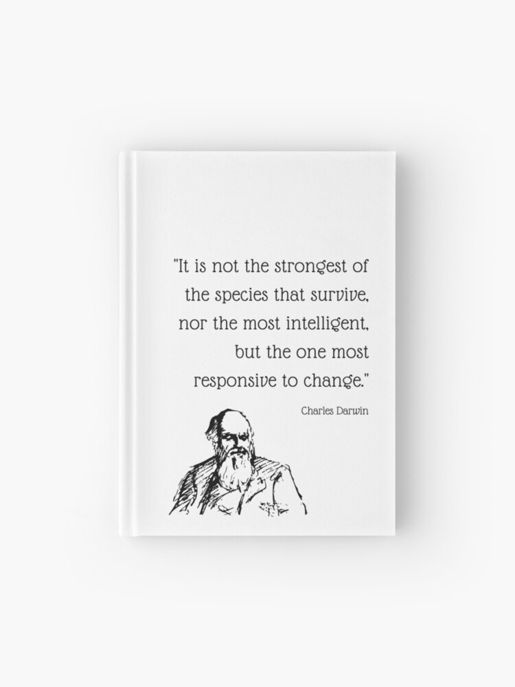 Carnet Cartonne Citation De Charles Darwin Par Avit1 Redbubble