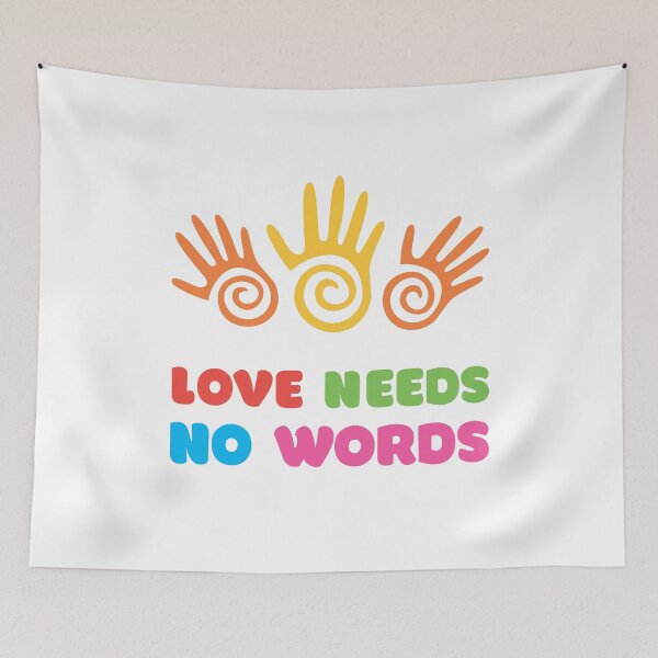 Item preview, Love Needs No Words Tshirt Autism Awareness Tee designed and sold by Oles Bielienkyi.