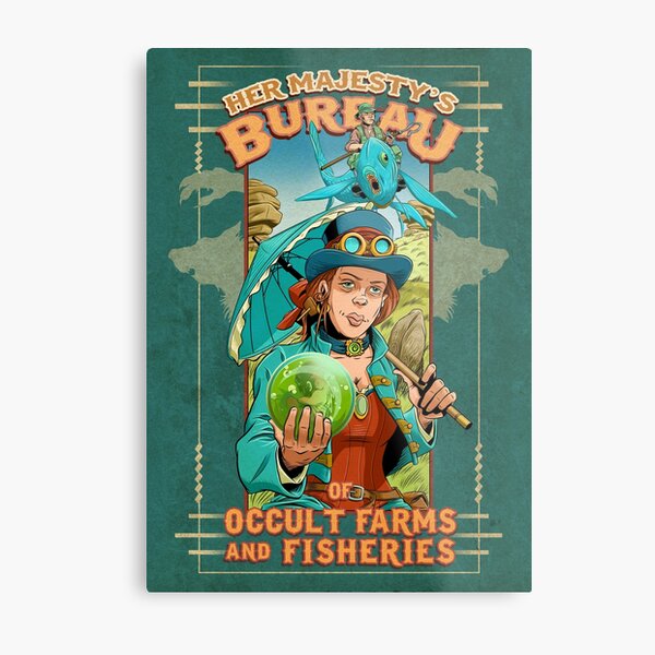 Her Majesty's Bureau of Occult Farms and Fisheries Metal Print