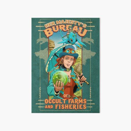 Her Majesty's Bureau of Occult Farms and Fisheries Art Board Print