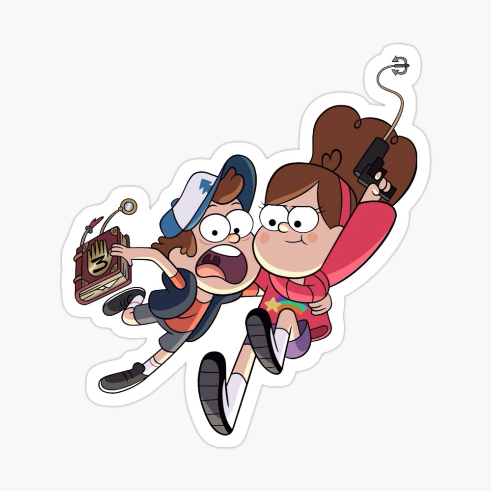 Lámina artística con la obra «Mabel & Dipper Pines (Gravity Falls)» de  CulturePopSh0p | Redbubble