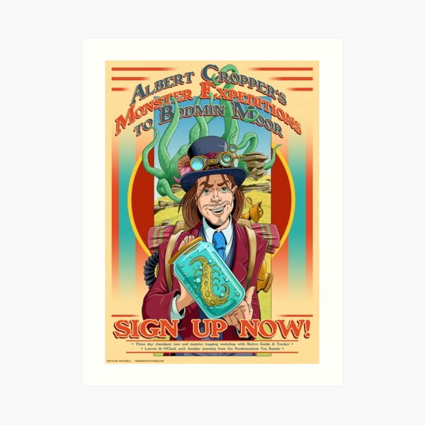 Albert Cropper Monster Stopper Art Print