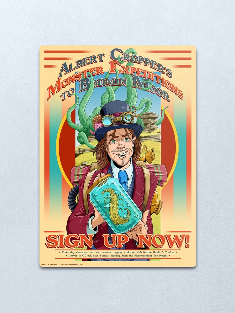 Alternate view of Albert Cropper Monster Stopper Metal Print